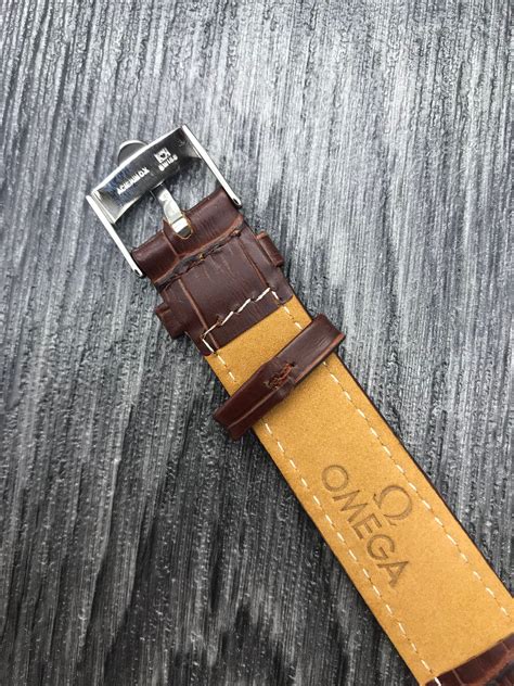 leather watch straps omega|authentic watches omega straps.